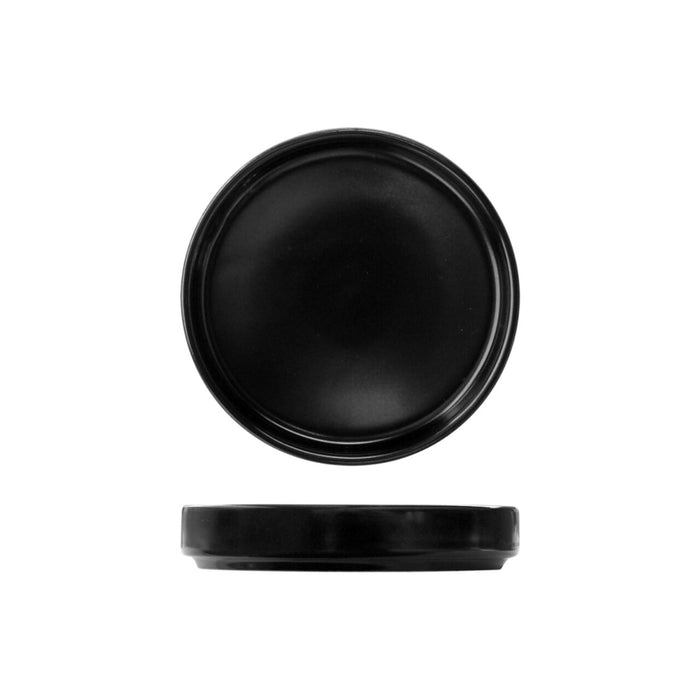 Fortis Studio Black Flat Bowl 11cm - Catering Grade Bowl - Shop Online