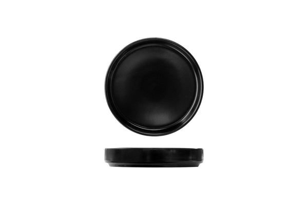 Fortis Studio Black Flat Bowl 11cm - Catering Grade Bowl - Shop Online
