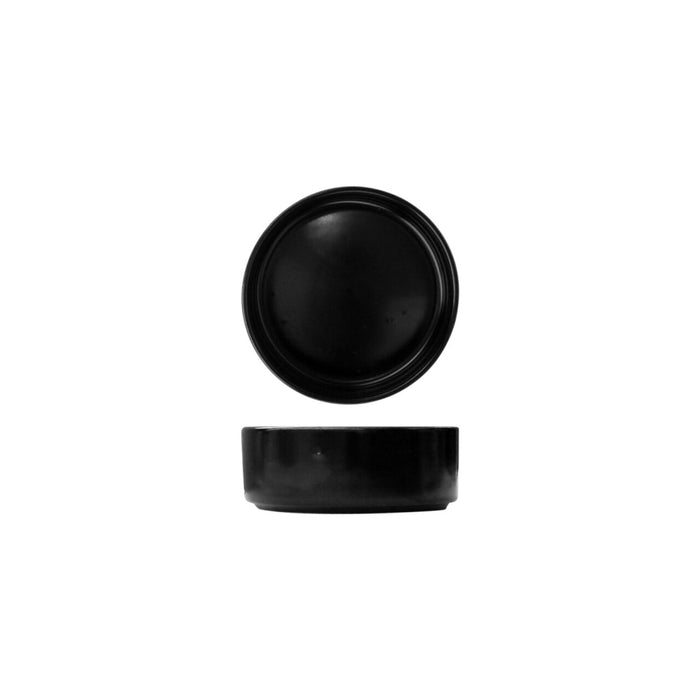 FORTIS STUDIO Black Deep Bowl - 11cm - Stacked View - Catering Grade - Chavda.com