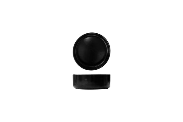 FORTIS STUDIO Black Deep Bowl - 11cm - Stacked View - Catering Grade - Chavda.com