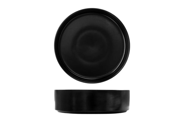 Fortis Studio Black Deep Pasta/Salad Bowl 21cm - Elegant & Durable Catering Bowl, Chavda.com