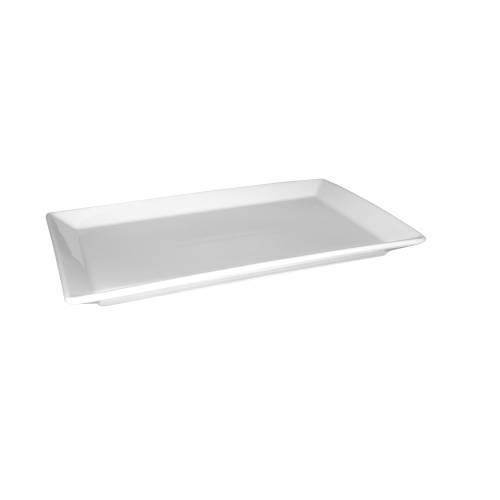 White Rectangular Serving Tray 35cm - Fortis Prima Plate | Elegant Restaurant Catering Dish