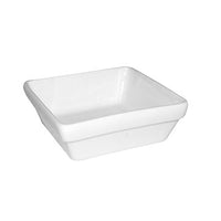 FORTIS PRIMA White Square Stacking Server 10cm - Porcelain Serving Dish for Appetizers, Dips & Condiments