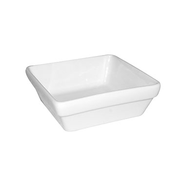 FORTIS PRIMA White Square Stacking Server 10cm - Porcelain Serving Dish for Appetizers, Dips & Condiments