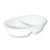 FORTIS Prima - White - Oval Divided Bowl - 20Cm (12) - DA-1085