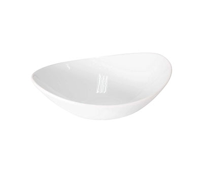 White Oval Bowl - Fortis Prima - 18cm Serving Bowl - Catering Quality Dinnerware