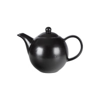 FORTIS TEMPEST Black Teapot - 50cl Textured Ceramic Teapot for Tea Service | Modern Design