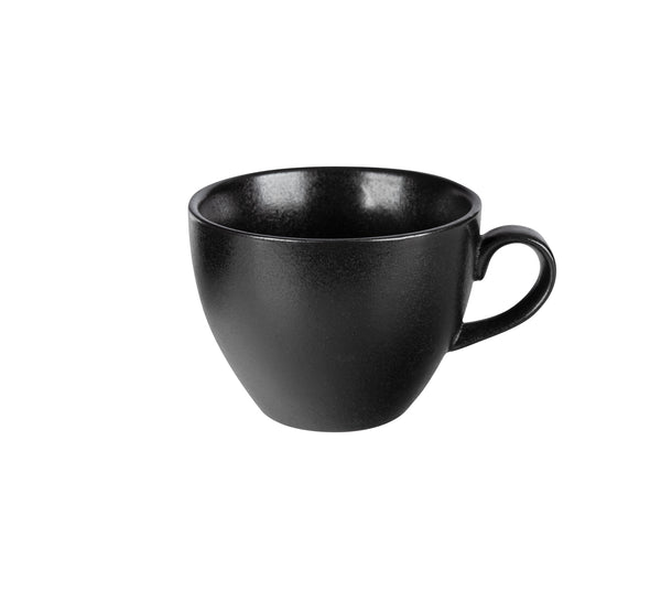 FORTIS TEMPEST Black Universal Cup 23CL - Textured Ceramic Coffee Cup, DA-1115