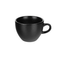Fortis Tempest Black Espresso Cup 7cl - Textured Ceramic Coffee Cup - Chavda.com