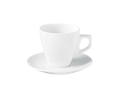 FORTIS Prima - White - Cappuccino Saucer - 15Cm (24) - DA-160