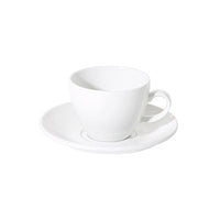 FORTIS PRIMA White Tea Cup 23cl - Porcelain Non-Stacking Cup by Chavda.com