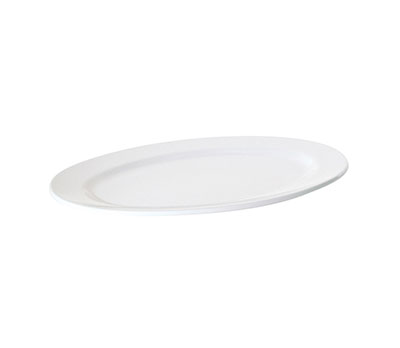 Fortis Prima White Oval Platter 31cm - Elegant Catering Plate from Chavda.com
