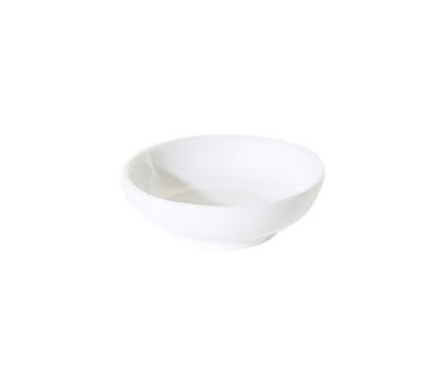 FORTIS PRIMA White Round Dish, 8cm. Elegant and durable catering dish.