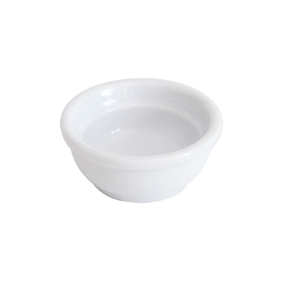 FORTIS PRIMA White Sauce Dish 6.5cm - Small White Ceramic Condiment Bowl, Dipping Dish, Appetizer Serving, Tableware