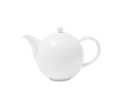 FORTIS PRIMA White Teapot 50cl | Tea Pot with Lid | Elegant Fine China for Catering