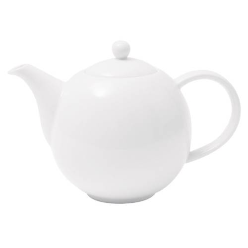 White Teapot Lid - Fortis Prima 50cl Replacement - Elegant Catering Quality - Ceramic Tea Pot Lid Only