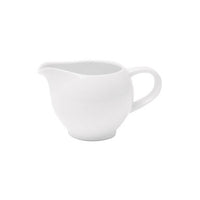 FORTIS PRIMA White Creamer - 10cl Round Porcelain Milk Jug, Small Pitcher