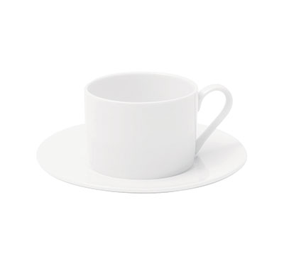 White Saucer - Fortis Prima - Catering Grade, Durable Teacup Saucer