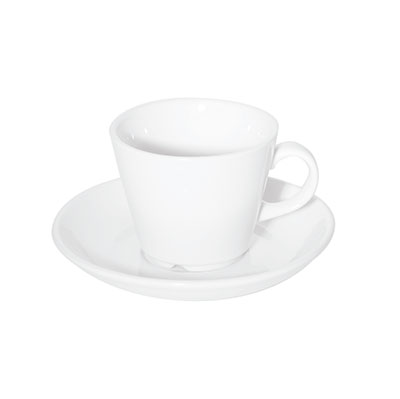 FORTIS PRIMA White Alfa Espresso Saucer 12cm - Elegant Fine China Catering Dish