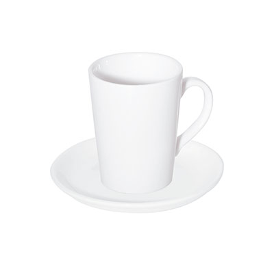 Fortis Prima White Saucer: 15cm Porcelain Coffee Cup Saucer, Restaurant Saucer, Catering Saucer