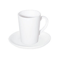 White Cup and Saucer Set - Fortis Prima Double Well 16cm - Catering Grade China
