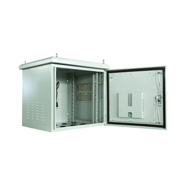 LINKQNET 12U 600×600 IP65 OUTDOOR NETWORK CABINET WITH 2-FANS - RCK-DA65-6612-IP65