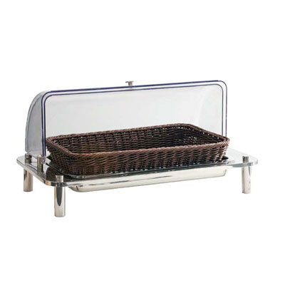 Tiger Domino Bread Basket for Buffet Display | Stainless Steel Chafing Dish with Basket | DBB0001