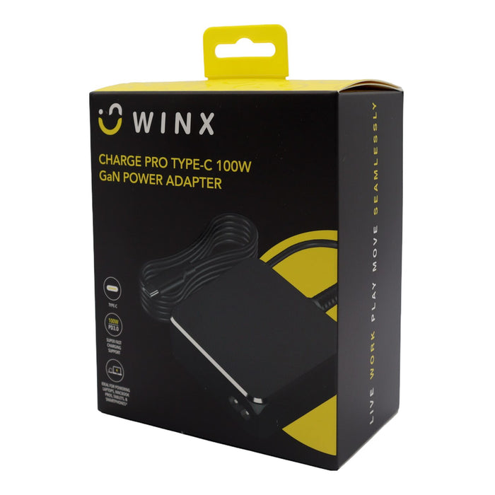 WINX CHARGE PRO TYPE-C 100W GaN POWER ADAPTER-WX-DC104
