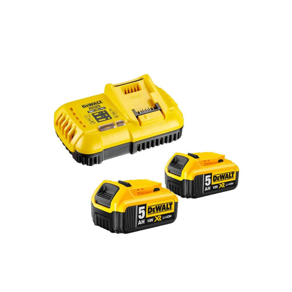 Dewalt Flexvolt Charger 18V – 54V – DCB118-QW + 2x Battery 18V 5Ah – DCB184-XJ Combo