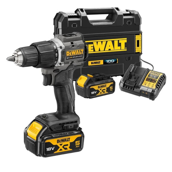 DEWALT 100YR 18V HAM DRILL 2X 5AH KIT