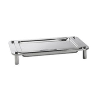 TIGER DOMINO Cold Display: Stainless Steel Chafing Dish w/ Ice Packs, 615x350x103mm. Commercial Food Display for Buffets & Catering