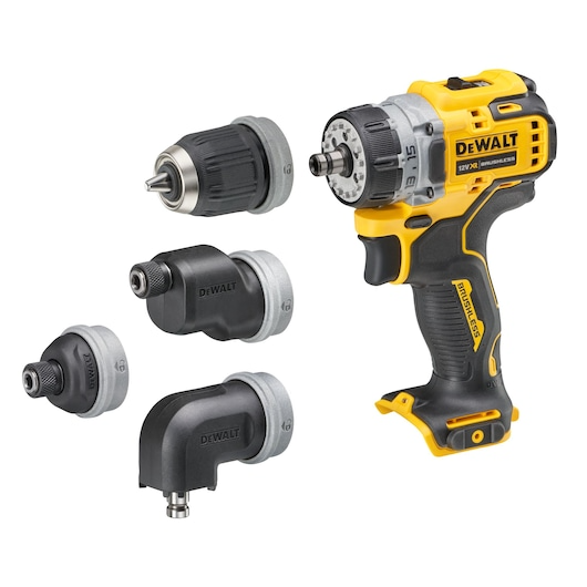 Dewalt 12V XR Multi-Head Drill Driver - Bare Unit - DCD703NT-XJ