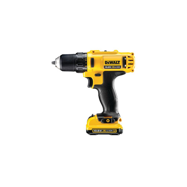 DeWalt 10.8V Drill Driver 2 x 2.0Ah Batteries Multi Voltage Charger & Kit Box DCD710D2-ZA
