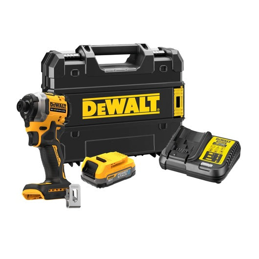 DeWalt Cordless Impact Driver 18V XR Compact 1 X 1.7Ah & Charger DCF850E1T-QW