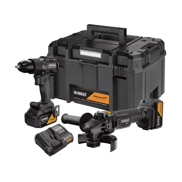 DeWalt x McLaren 18V XR Hammer Drill + Grinder Twin Kit 2x5.0Ah DCK2223MP2T-QW