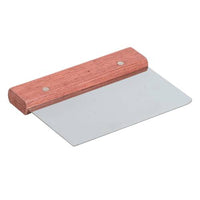 Dough Cutter with Wood Handle, Stainless Steel Blade - 150mm x 115mm