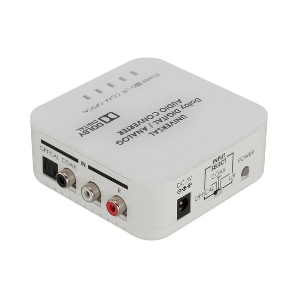 TOSLINK, COAX, RCA AUDIO CONVERTER, DIGITAL DECODE - CNV-DCT-9D