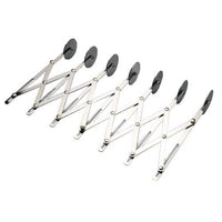 7-Wheel Dough Cutter: Adjustable Stainless Steel Pastry Divider for Baking Uniform Strips
