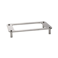 TIGER Domino Dish Stand Gn1/1 Rectangular S/Steel 615Mm X 350Mm X 101Mm - DDS1010