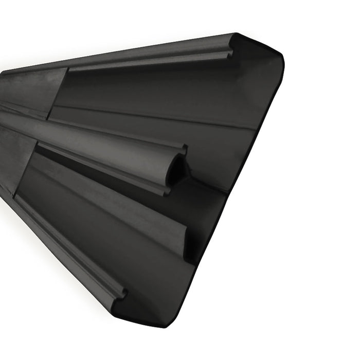 DECORDUCT 165X55X2.5M 3 COMP 2 COVER BLACK - NET-TRUNK-DDT20BL