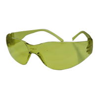 MATSAFE SPORTY Amber Safety Glasses - Anti-Scratch, UV Protection - Durable & Lightweight Eye Protection
