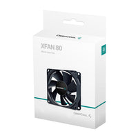 DeepCool XFAN 80mm Case Fan - Black-DP-FDC-XF80