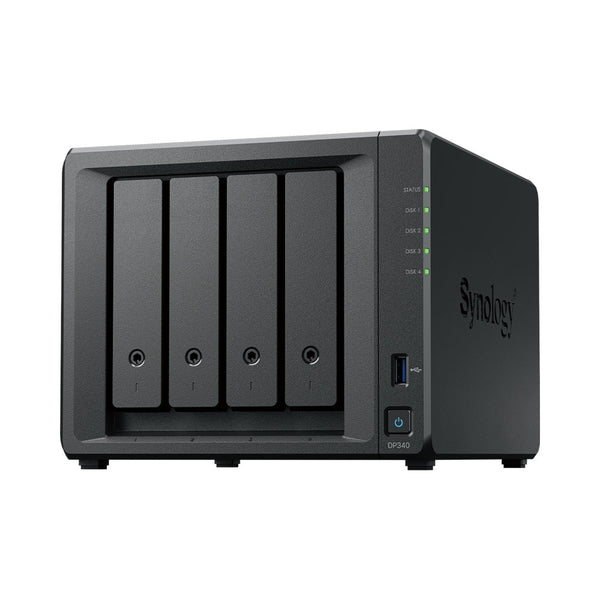 SYNOLOGY DP340 4-BAY ACTIVEPROTECT APPLIANCE WITH 4× 8TB HDD AND 2× 400GB M.2 SSD PRE-INSTALLED - CAS-NASBOX-DP340