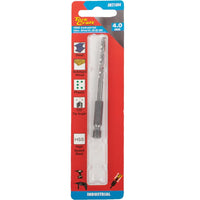 Tork Craft 4.0mm HSS Industrial Hex Shank Drill Bit - Steel, Wood, Plastic Drilling
