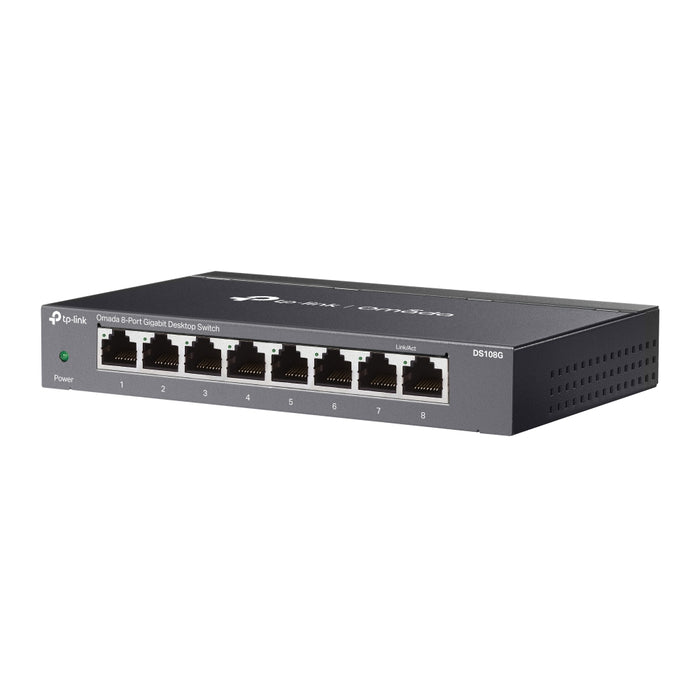TP-LINK OMADA DS108G 8-PORT GIGABIT UNMANAGED DESKTOP SWITCH - NET-TL-DS108G