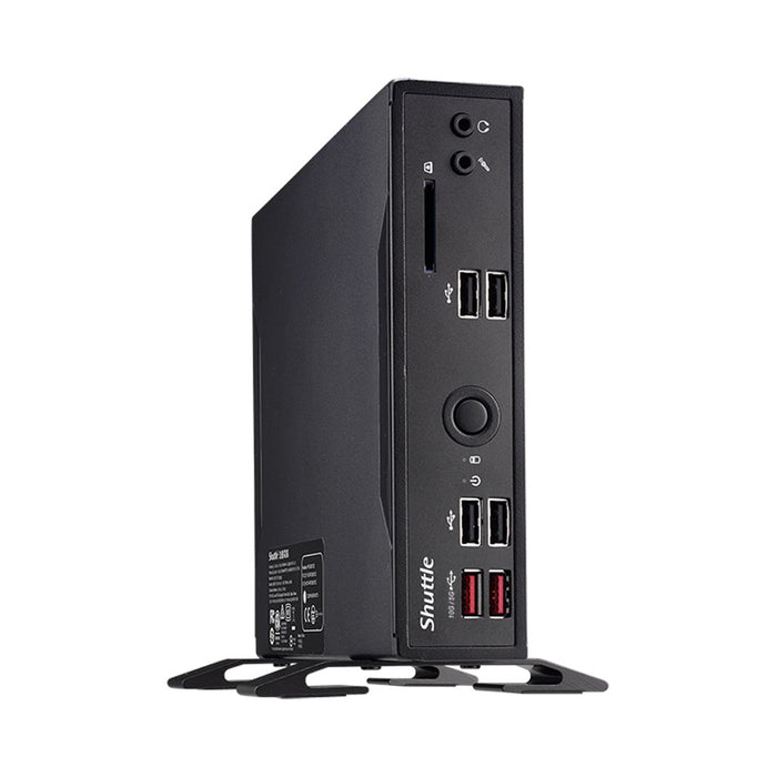SHUTTLE DS20U3 XPC SLIM FANLESS, INDUSTRIAL, VESA MOUNT, BAREBONE PC – I3 10110U WITH DUAL GIGABIT LAN - PC-NUC-DS20U3