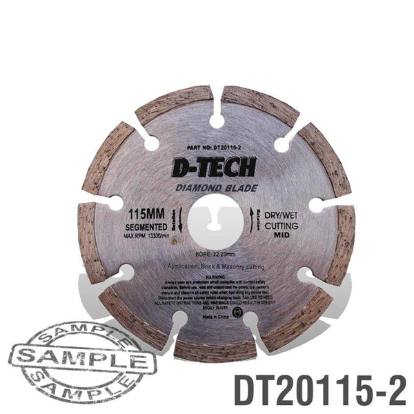 DIAMOND BLADE SEGMENTED MID. 115X22,23MM SCREED/BRICK/MASONRY