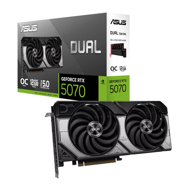 ASUS Dual GeForce RTX 5070 12GB GDDR7 OC Edition Graphics Card-DUAL-RTX5070-O12G