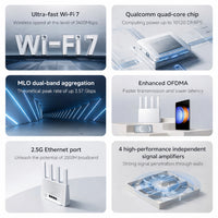 Xiaomi BE3600 Wireless Dual-Band Wi-Fi 7 Router with 2.5Gb Ethernet – White-DVB4493GL
