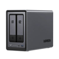 UGreen NASync DXP2800 2 Bay NAS with Seagate Ironwolf NAS 8TB SATA Hard Drive Bundle (2x 4TB)-DXP2800-8TB Ugreen